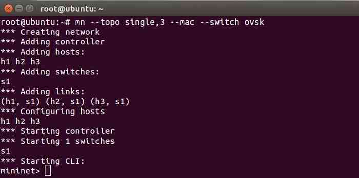 Membuat topologi di mininet